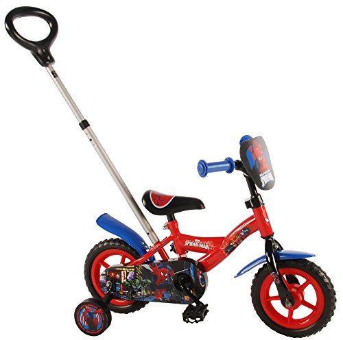 E&L Cycles Kinderfahrrad Spider-Man 10 Zoll mit Schubstange – Bild 3