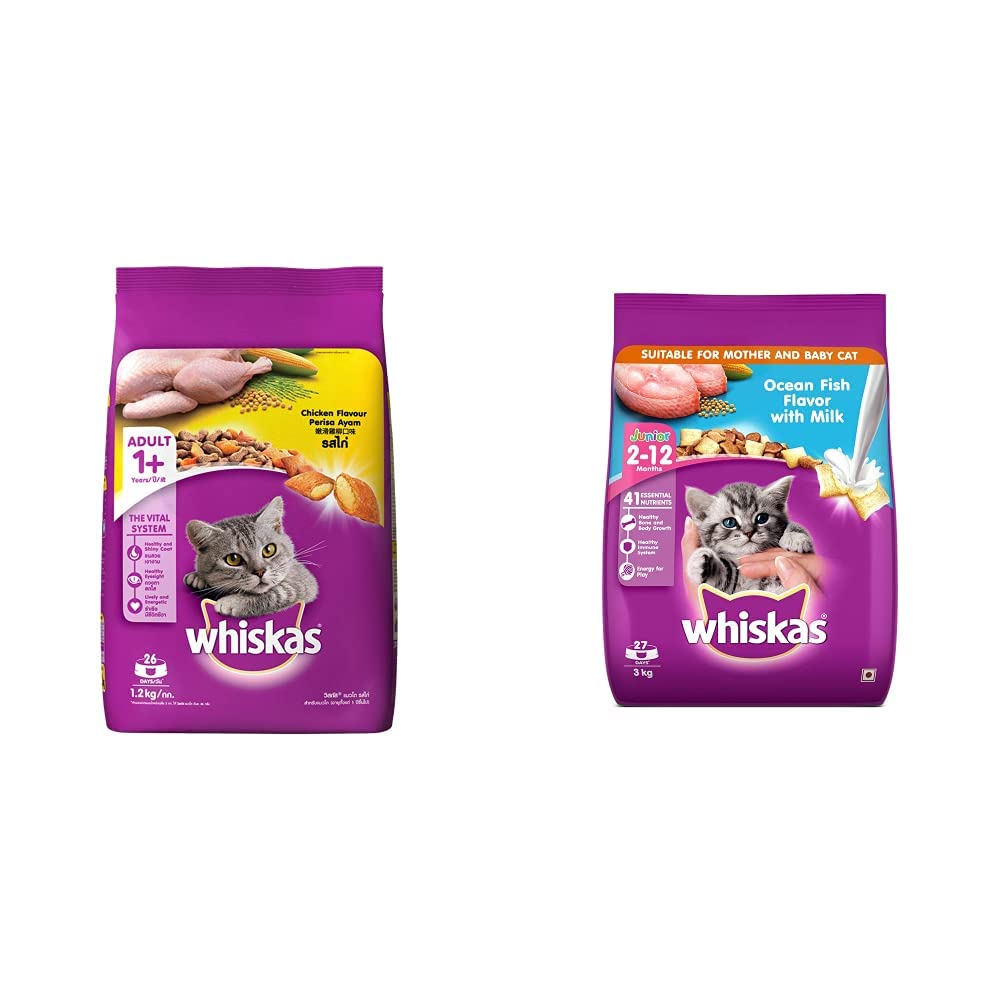 See full amazon price history chart for Whiskas Adult (+1 Year) Dry Cat Food, Chicken Flavour, 1.2kg Pack and Kitten (2-12 Months) Dry Cat Food, Ocean Fish Flavour with Milk, 3 kg Pack Whiskas Adult (+1 Year) Dry Cat Food, Chicken Flavour, 1.2kg Pack and Kitten (2-12 Months) Dry Cat Food, Ocean Fish Flavour with Milk, 3 kg Pack (B08GMXFFSR) Amazon Price History, Amazon Price Tracker