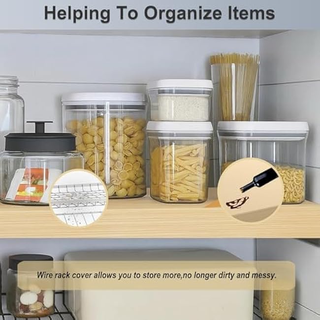 PVC Faux Wood Grain Rack Cover, Waterproof Wire Rack Covering 13 19 25 33 Length, Easy Clean Wire Shelf Covers for Pantry Storage(5 pack,38inx12inx2in)