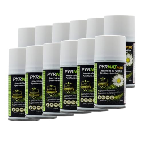 PYRNAT PLUS Insecticide aérosol contre les insectes 12x250 ml (Lot de 12)