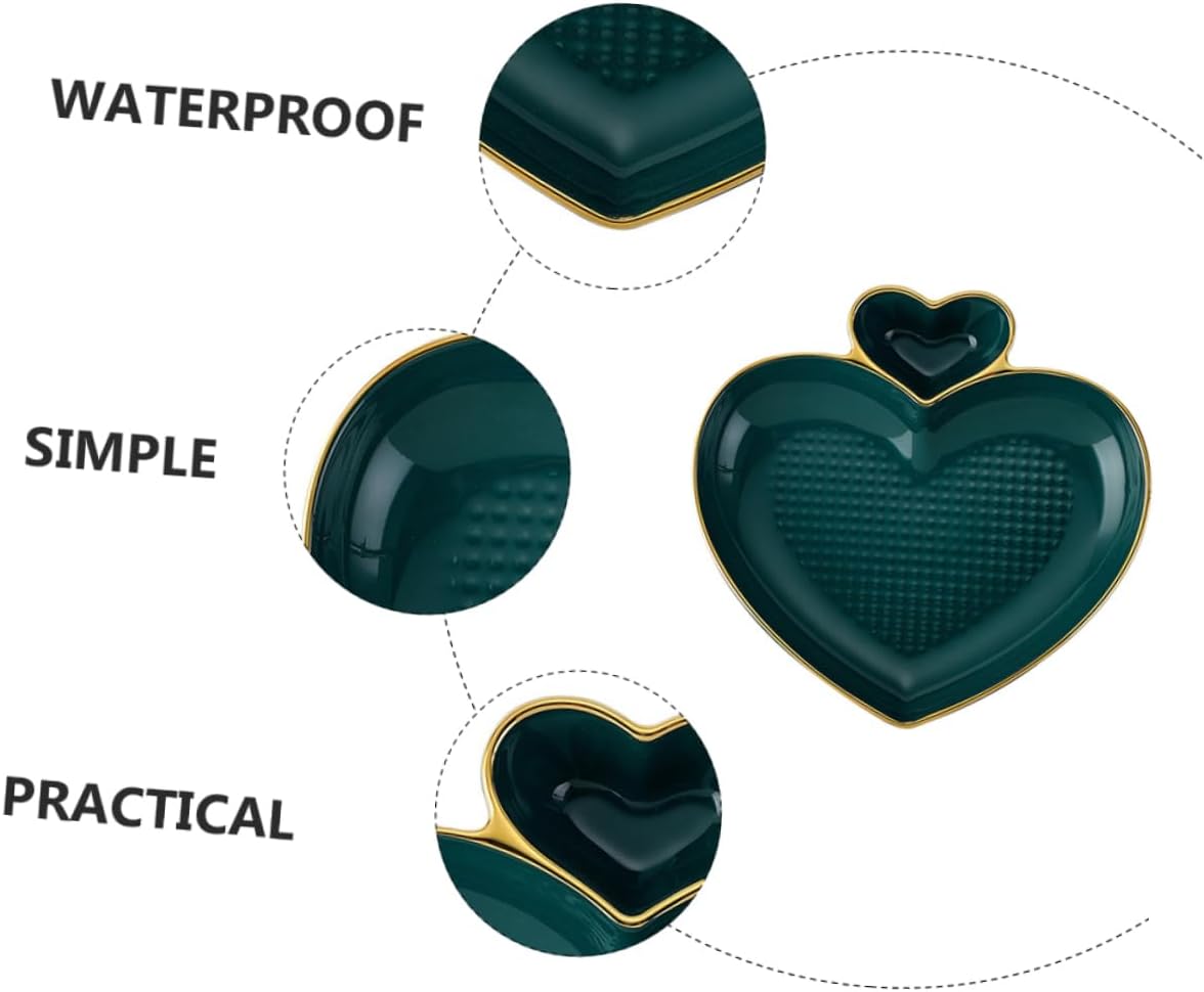 Heart Style Plate Multi-purpose Smooth Surface Easy to Clean Suitable for Cold Hot Meals