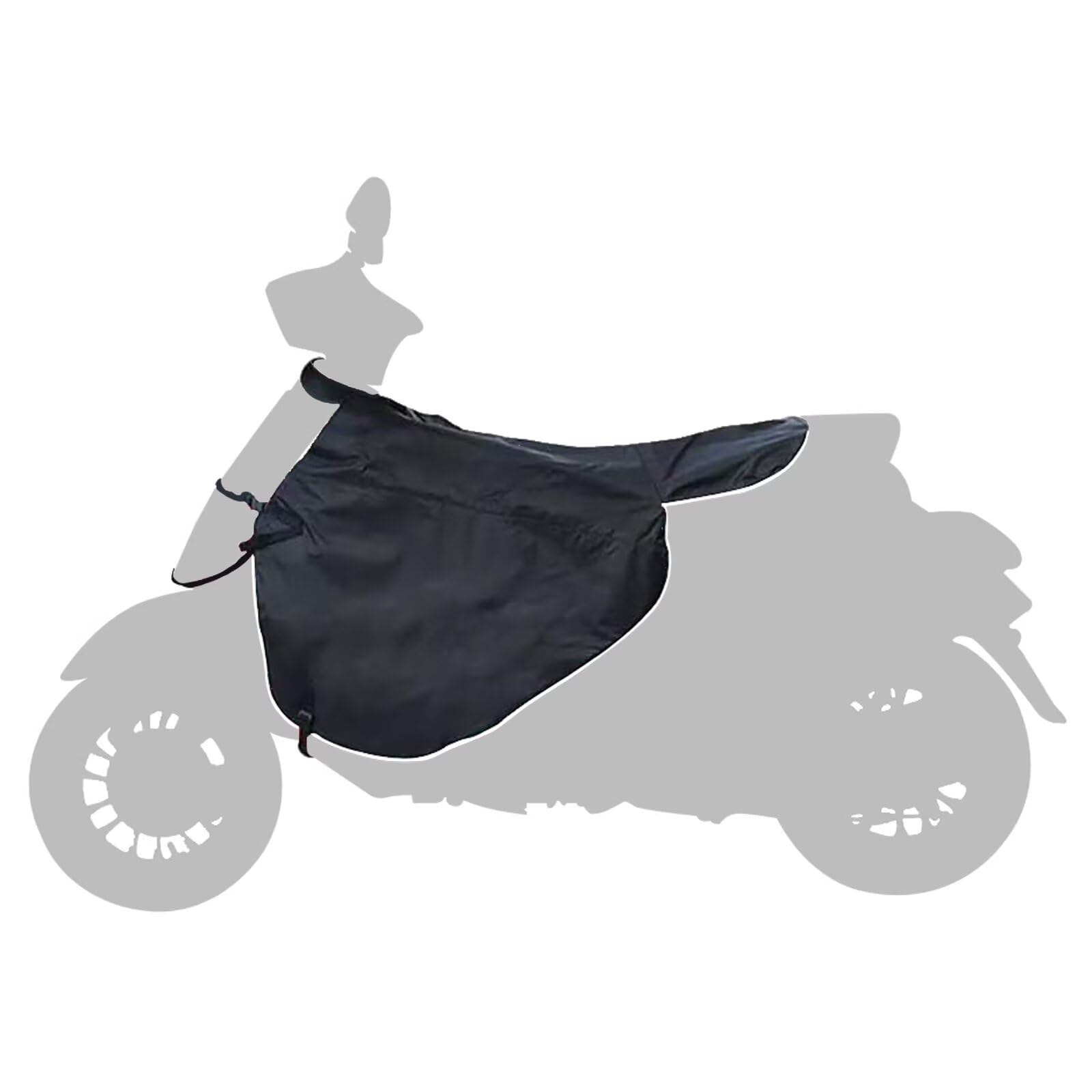 coprigambe scooter Compatibile con Piaggio Liberty 125,per mantenere le gambe calde, con pile di cotone incorporato e tasca portaoggetti(Black)