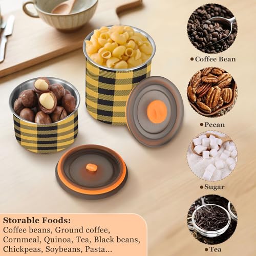 Envase de Café Hermético de Acero Inoxidable 17 oz miniatura 6