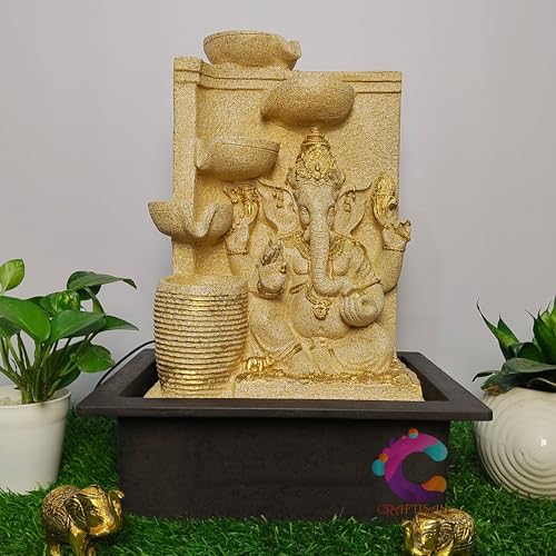 Image of Decorative Water Fountain for Home Decor, Office, Indoor & Outdoor, Garden, Puja Room, Vaastu, Reception, Spa, Gifting. (C-011)
