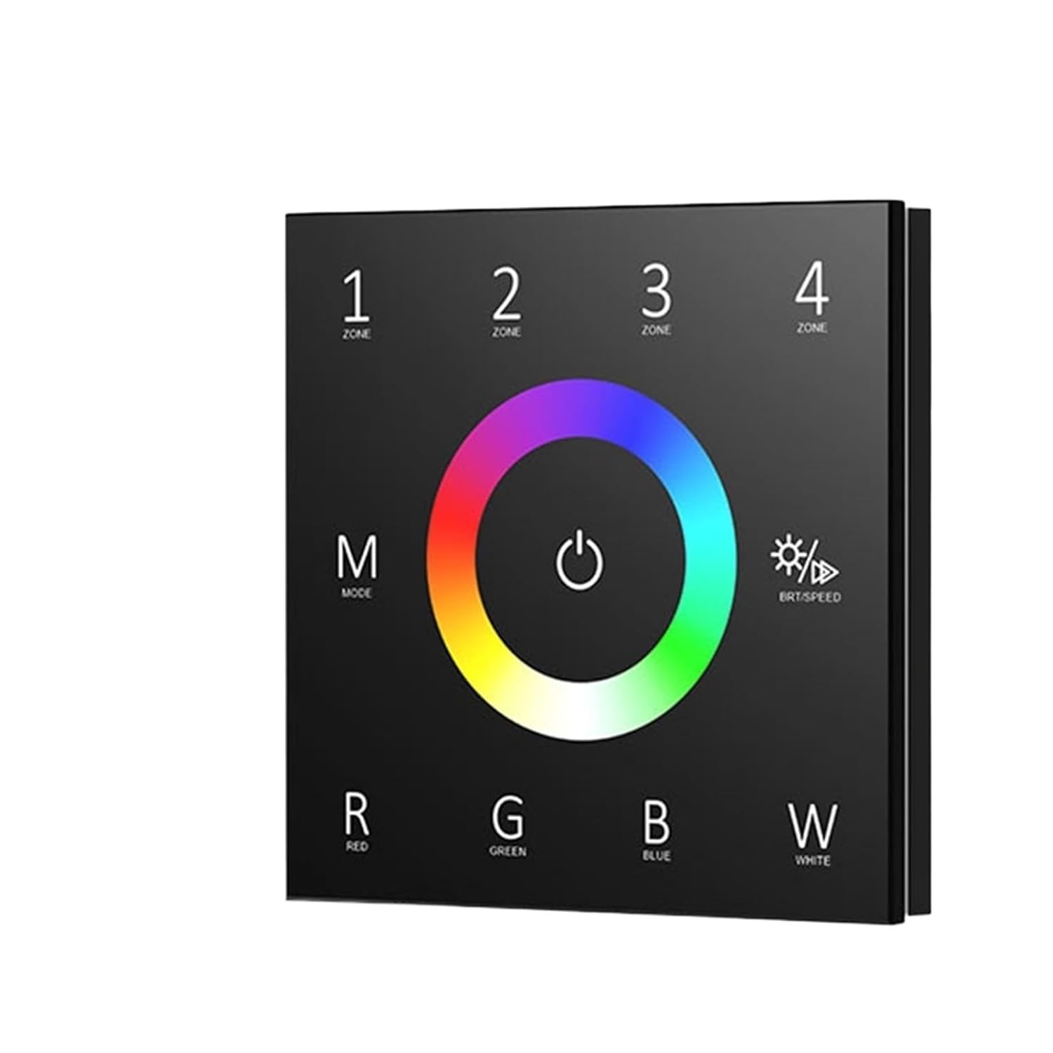 AC 110V 220V Input 4-Zone Touch Screen Master dimming/Color Temperature/RGB/RGBW/RGBCCT Controller(T12-B)