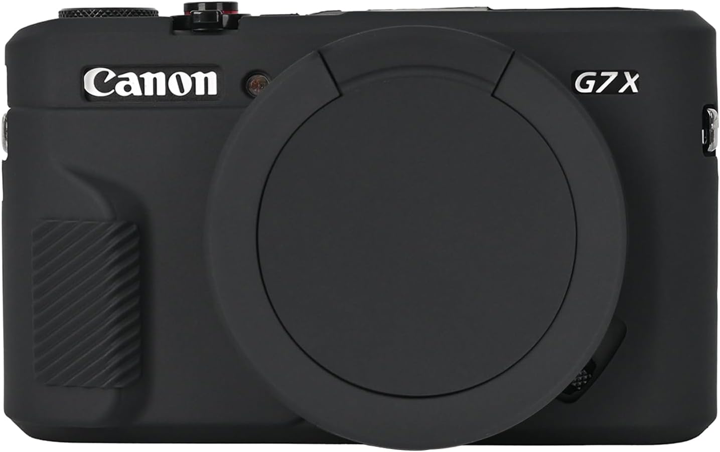 G7X Mark II Case, Protective Case for Canon Powershot G7X Mark II Digital Camera, Removable Lens Cover Silicone Sleeve Soft Camera Cover Rubber Protective Body Skin- Black