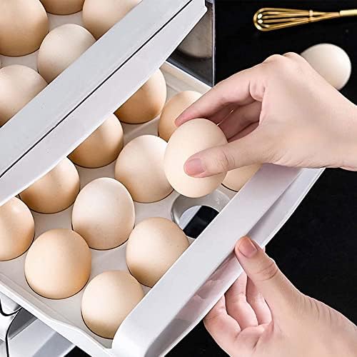 La Llareta Eggs Storage Box, 40 Cells/2 Layer Egg Fresh Box, Egg Holder Storage Fridge, Stackable, Drawer Type, for Kitchen, Picnic, Restaurant