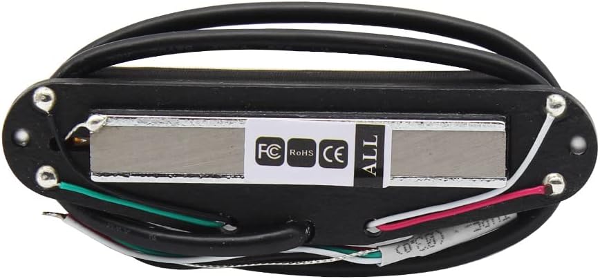 OriPure Hot Dual Rail Pickups Alnico5 Single-Coil-Sized Humbucker 10-11K Fit ST/SQ Style Electric Guitar, Cream