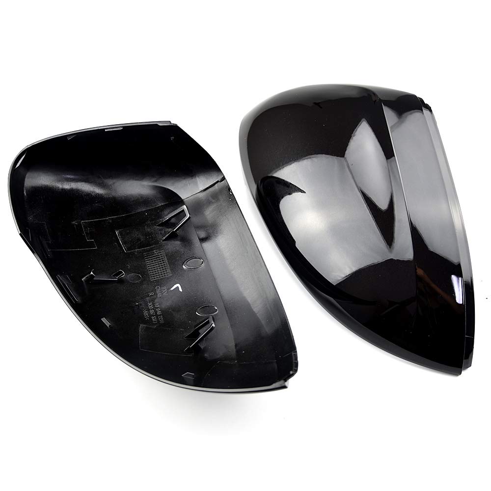 ABS carbon black Copri specchietto retrovisore laterale compatibile con VW Pa-ssat B8 A-rteon 2016-2019- Nero