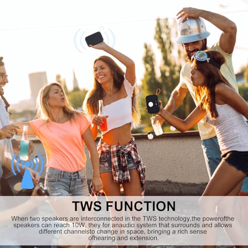 Portable Bluetooth Speakers, Wireless Bluetooth Speaker, Deep Bass, Outdoor Speakers with Handle, Supports TF Card for Outdoor - Image 6