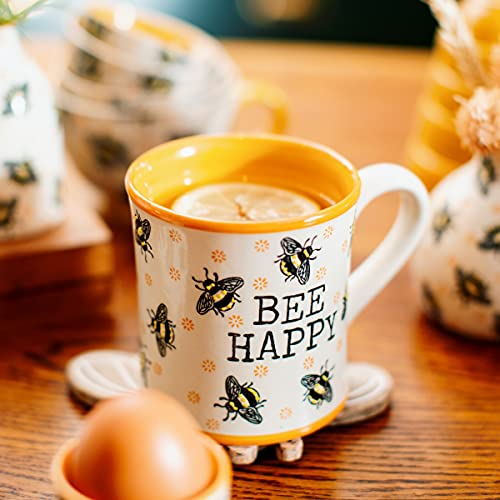 Sass & Belle Bee Happy - Taza, color amarillo