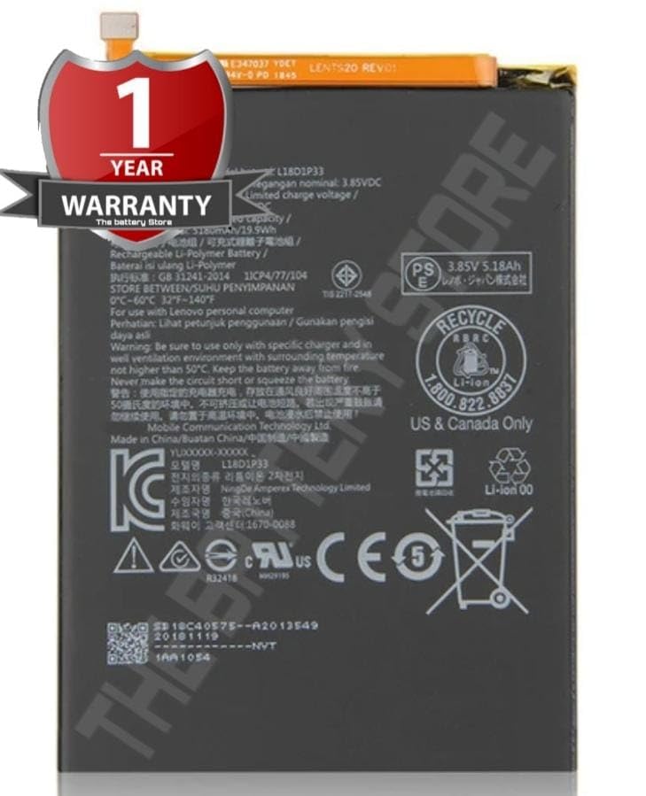 Image of Original L18D1P33 Battery for Lenovo Tab V7 6.9 inch ZA4L0052IN Battery with1 Year Warranty**** (B029)