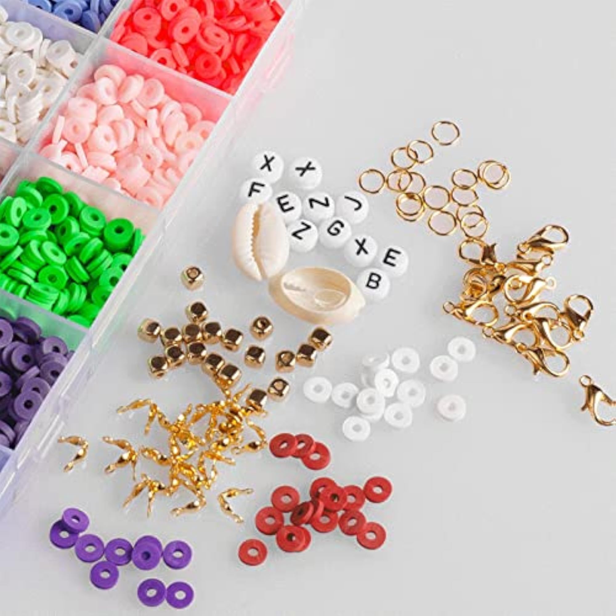 6mm Polymer Clay Beads Charms for DIY Necklaces