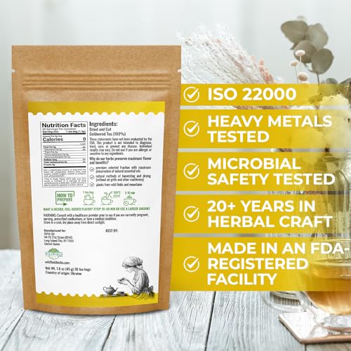 Image of 30 Bags Goldenrod Tea Herb Golden Root (Solidago virgaurea L.) - 45g Dried Golden Rod Herbs Herbal Tea