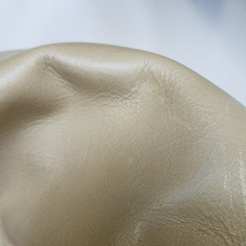 NAT Leathers Offwhite Bone Soft semi 10 inch x 20 inch Cutting 2.5-3.0 Nappa Soft Upholstery Handbag Cowhide Genuine Cow Leather Hide Skin (10