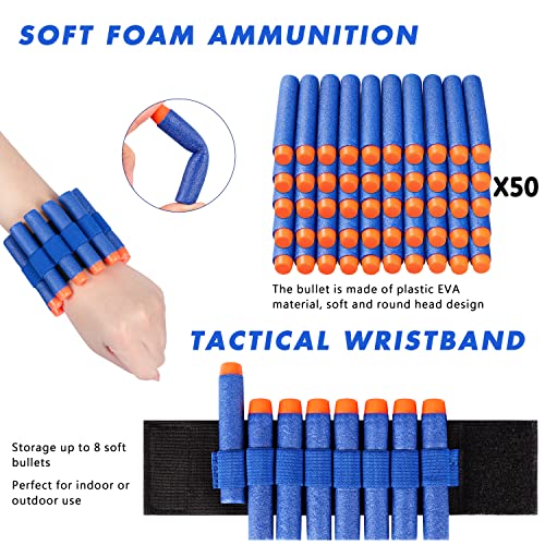 Foam Dart Toy Gun For Nerf Guns,Soft Bullets Shooting Game With 6 Hole Automatic Rotating Barrel,For Age Of 3 4 5 6 7 8 9 10 Years Old Kid Boys Girls,Teens,Adults Best Gift #TOP3