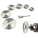 Produktbild Kreissägeblatt Set,6 Stück Drehwerkzeug Handkreissägen mit 3,2 mm Stange,Mini Gelochte Trennscheiben Schneidscheiben für Holz,Plastik,Kupfer,Aluminium und Dünnen Blech