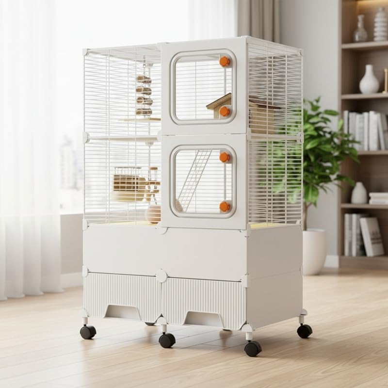 小動物用デグー、チンチラケージ Amazon | チンチラケージ デグー ケージ 大型 金属製 小動物リス