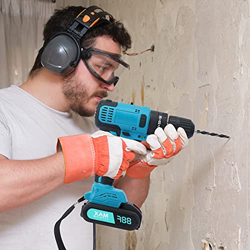 Akku-Bohrschrauber Set 21V, Smalibal drehzahlgeregelter Elektroschrauber mit 2 1500mAh Batterien, Akkuschrauber mit 28… – Bild 8