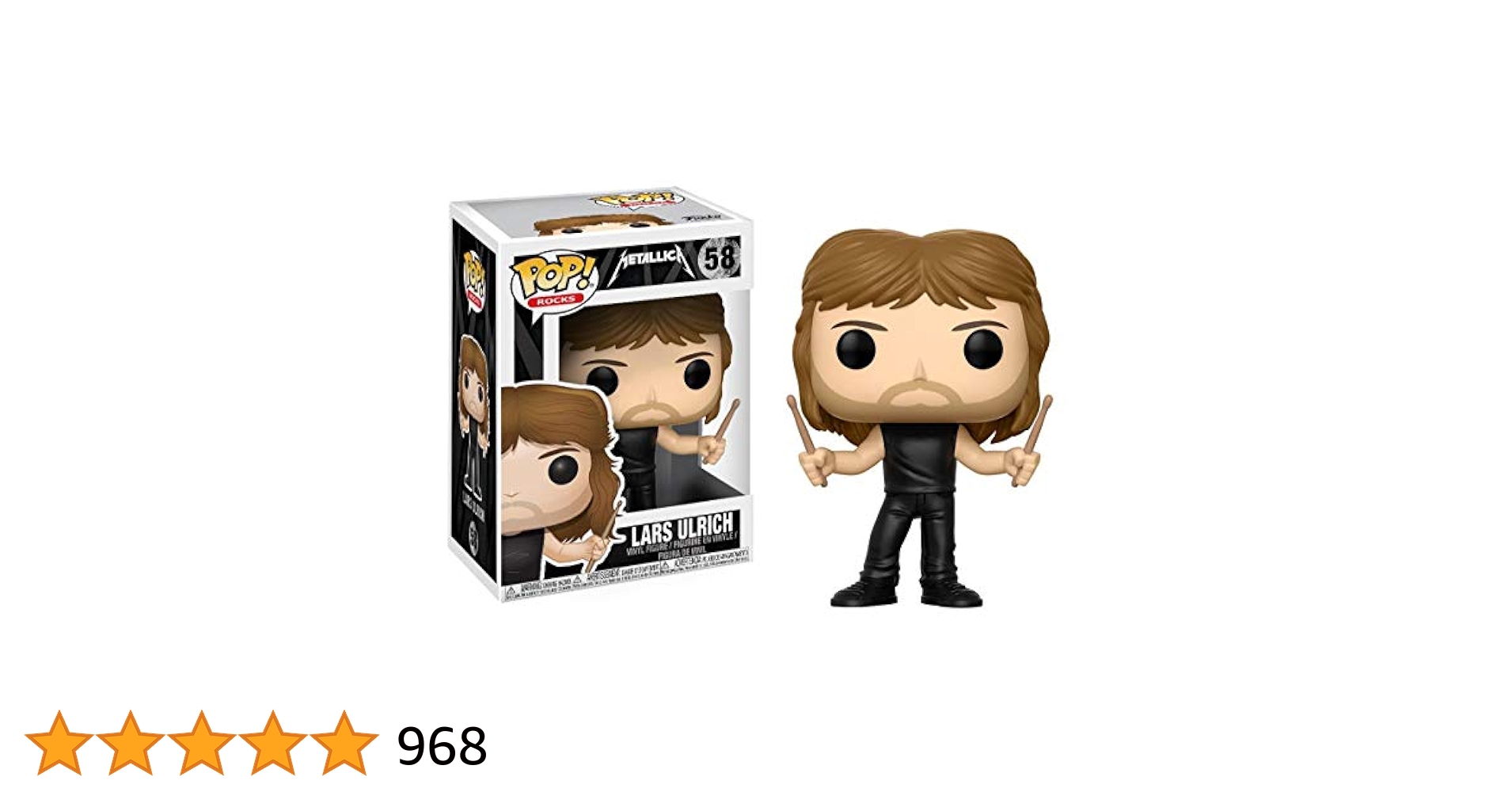 Amazon | Funko POP! Rocks: メタリカ - ラーズ・ウルリッチの