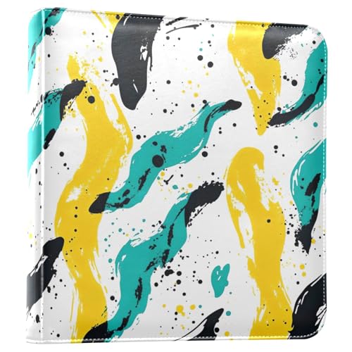 Waassud Álbum de fotos digital de salpicaduras de tinta de 4 x 6, 5 x 7, 6 x 8 pulgadas, autoadhesivo, álbum de recortes de 3 anillos para aniversario de boda