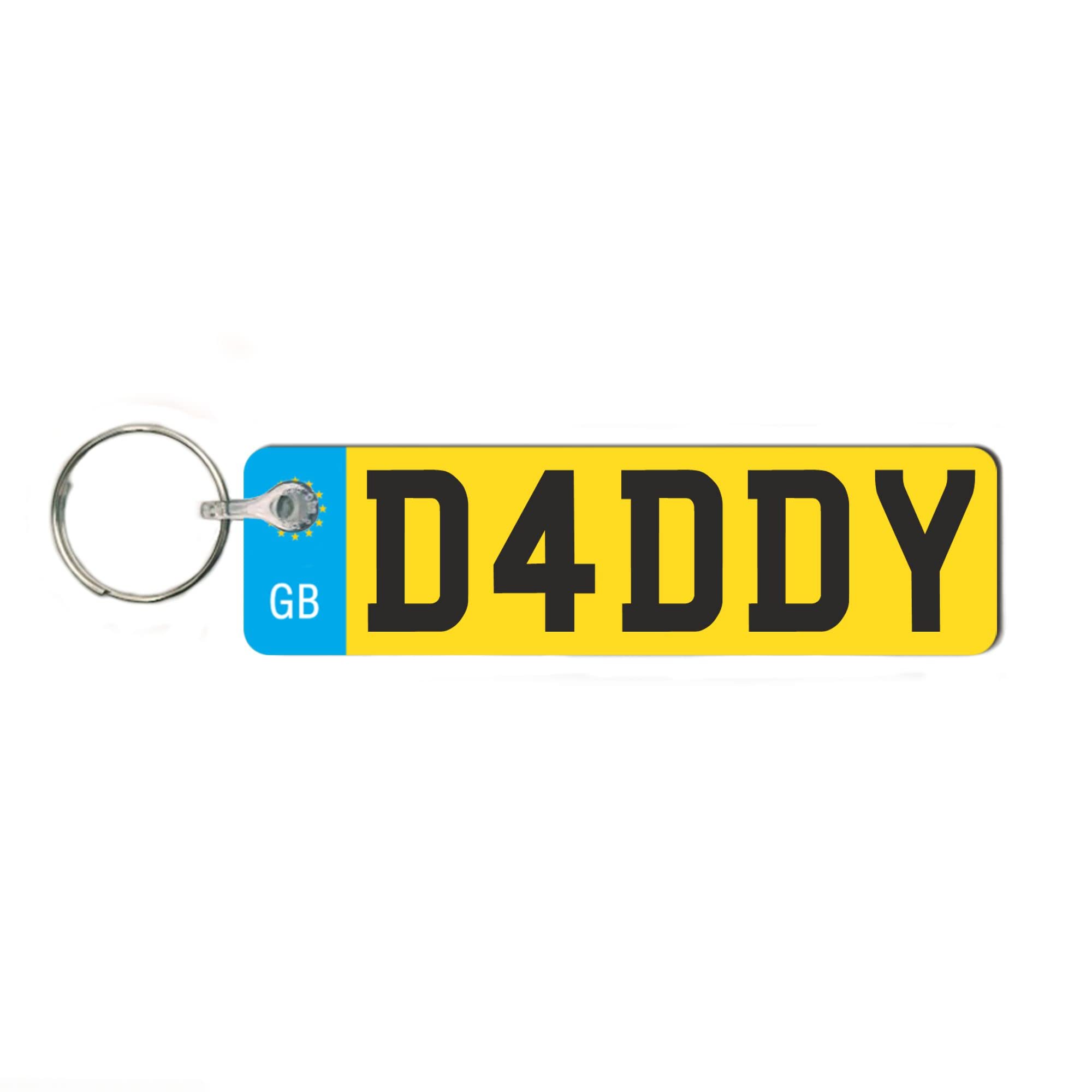 Pixie's GiftsCustom License Plate Keychain - Personalised Number Plate Keyring - Mini Number Plate Key Ring - Name Plate Keychain - Just Passed Milestones