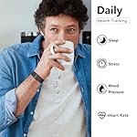 IAMJOY Smart Health Wristband, Wearable Activity & Fitness Tracker for Multi-Sport Mode, All-Day Automatic Continuous Monitoring of Health Data, Improve Sleep, Stress & Wellness, with Free App, Black - Image 5