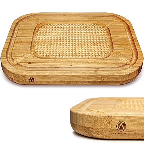 Comparison: Best Carving Board For Meat 8 Cutting Board for Meat Thick Large Heavy Carving Board with Juice Groove, Butcher Block & Chopping Board Wooden Bamboo Board - Great for Steaks Chops Chicken Lamb Pork Beef