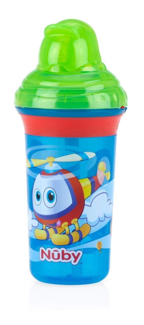 Nuby 270ml Flip It No Spill Sipper (Blue)