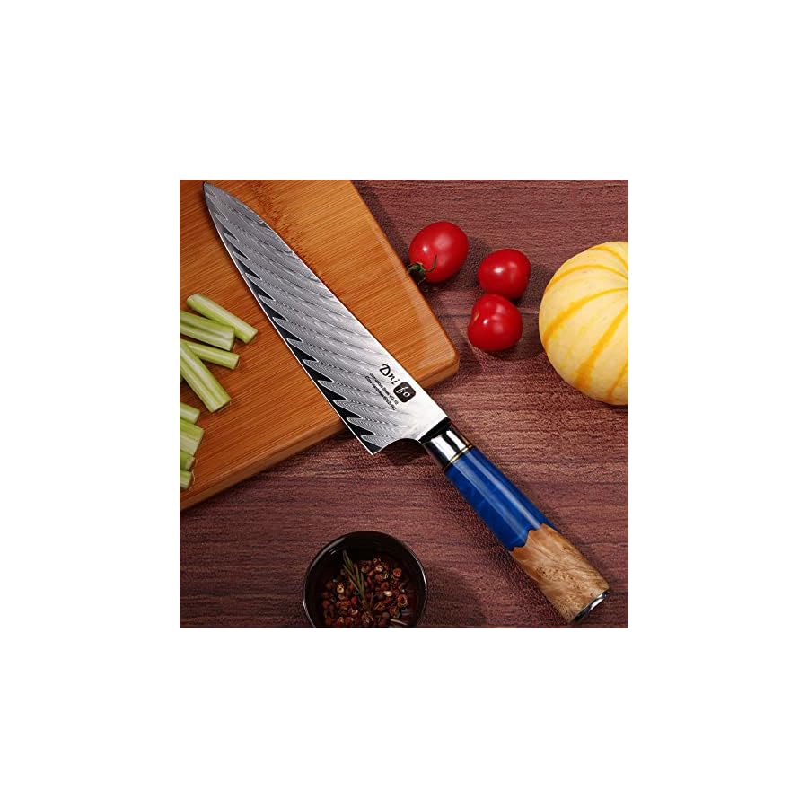 Chef-Knife-Damascus-Chef-Knife-8-inch-Damascus-VG-10-67-Layer-Steel-Japanese-Kitchen-Knives-Full-Tang-Non-stick-Blade-and-Anti-rusting-Forged-Cooking-Knife-with-Gift-Box Chef Knife, Damascus Chef Knife 8 inch, Damascus VG-10 67-Layer Steel Japanese Kitchen Knives, Full Tang Non-stick Blade and Anti-rusting Forged Cooking Knife with Gift Box