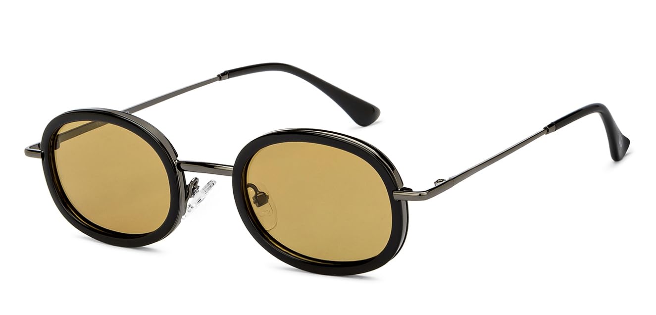 Lenskart Studio K POP Collection | Full Rim Round For Men & Women | Polarized and 100% UV Protected | Small | LK S15521