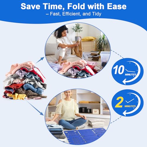 Image of BoxLegend Clothes /T Shirt Folder Plastic 4mm Thickness Shirt Folding Board Easy and Fast Laundry Folder Flipfold (Orange)