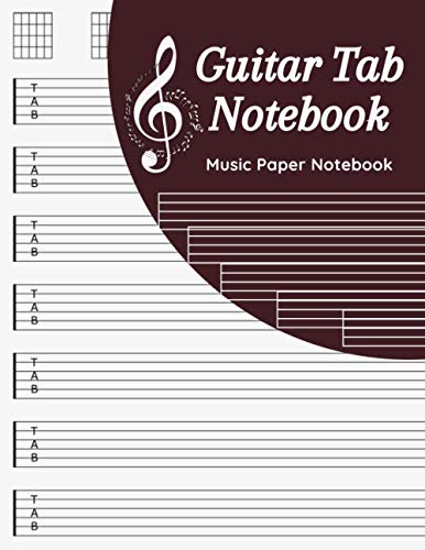 Guitar Tab Notebook: Music Paper Notebook, Blank Guitar Tablature Music Note / 120 Pages / 8.5 x 11 / Notebook N15