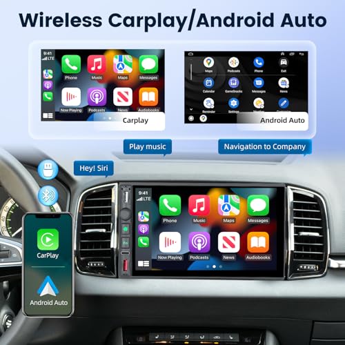 Radio Doble Din Inalámbrico con Pantalla Táctil HD 7" miniatura 2