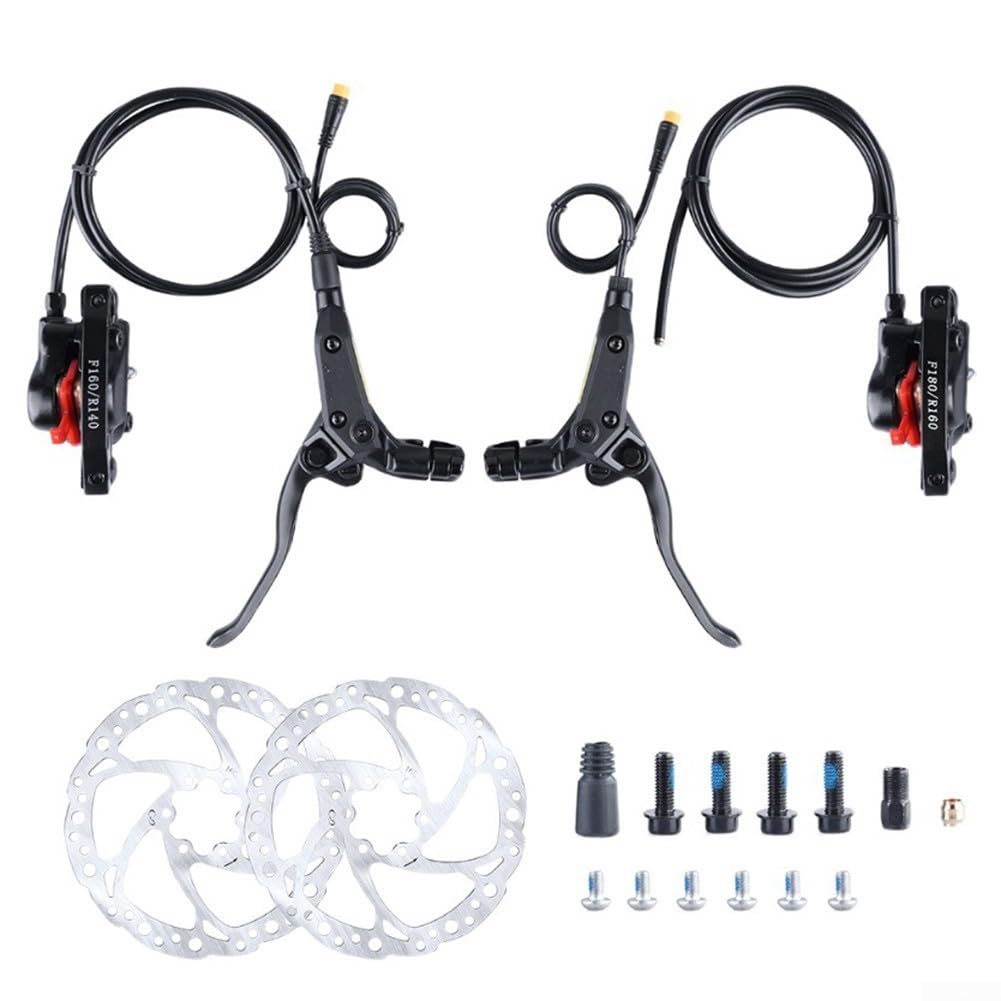 Kit de frein hydraulique efficace pour vélo électrique 3 broches, avant 800 mm et arrière 1400 mm