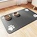 Pet Feeding Mat-Absorbent Pet Placemat for Food and Water Bowl, with Waterproof Rubber Backing, Quick Dry Water Dispenser Mat for Dog and Cat,12