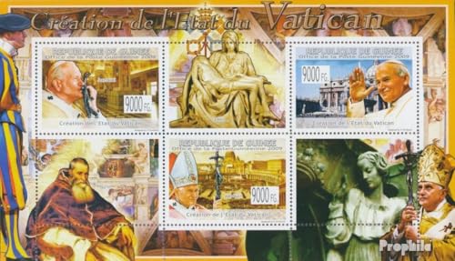 Guinea Prophila Collection Guinea 6678-6680 Minifoglio (Completa. Edizione) MNH ** MNH 2009 Vaticano - John Paul II. (Francobolli per i Collezionisti) Cristianesimo