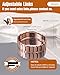 Jecanori 3X Strength Copper Bracelets for Men, Mens Pure Copper Magnetic Bracelet with Upgraded 3800 Gauss Magnets, Premium Fold-Over Clasp & Sizing Tool
