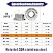 M6x1mm DIN6923 Serrated Flange Nuts 50 Pack 304 Stainless Steel Hex Lock Nuts Full Thread for Industrial Construction Fasteners