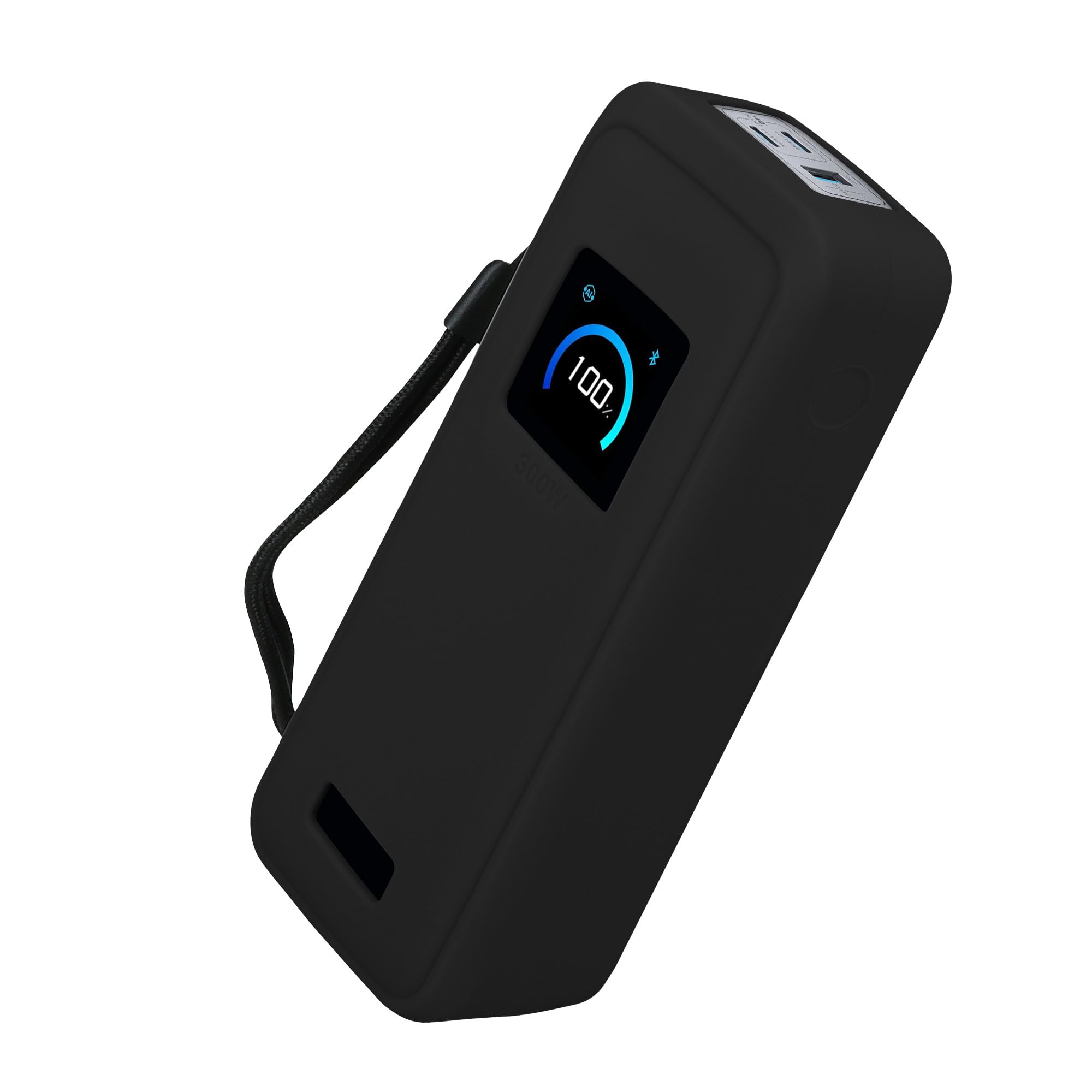 kwmobile Pokrowiec z silikonu na Anker Prime Power Bank 26250mAh 300W - etui na powerbank do stosowania w podróży - torba na powerbank - czarny