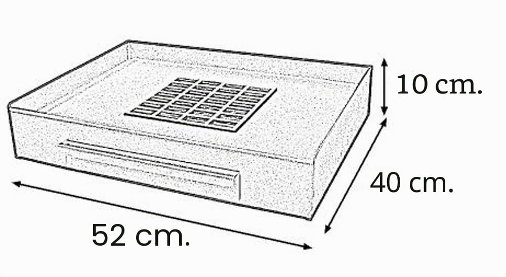 EL ZORRO IMEX 71412 - Grillschublade 52 x 40 x 10 cm