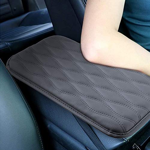ACODABLEM Auto Center Console Pad, Universal PU Leather Auto Armrest Cushion Pads, Waterproof Center Console Box Armrest Protector Perfect for Most Vehicle SUV Truck (Grey)