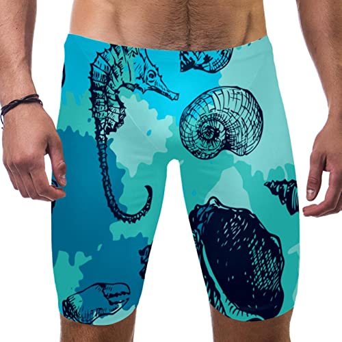 Pantalones cortos de natación para hombre HUI JIN SHOP, traje de baño activo de secado rápido M