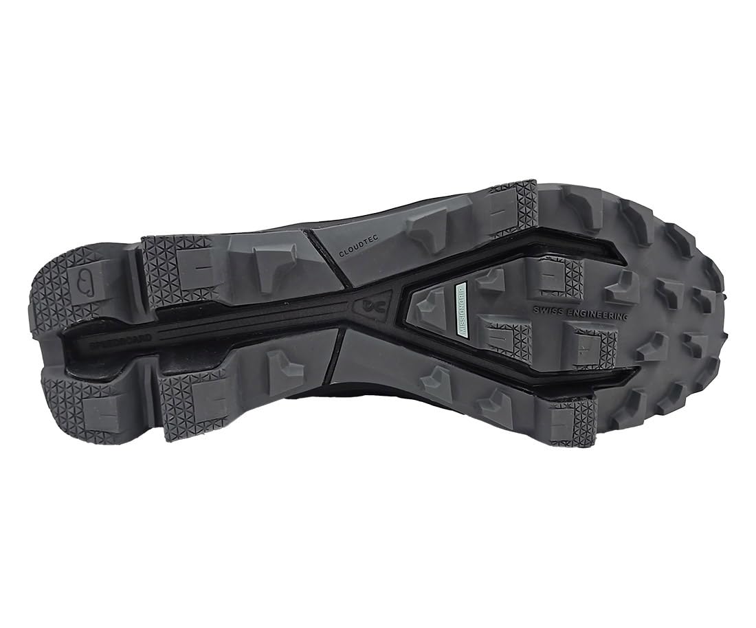 On Cloudventure Peak 2 Men Shoes Size 14, Color: Black/Rock-Black