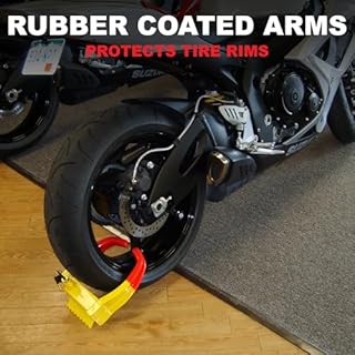 TRIMAX TCL65 - Trailer Wheel Lock - Fits 6"-10.5" Tires - Wheel Boot Lock for Trailer, Car, Truck, Boat, ATV, Camper, and More