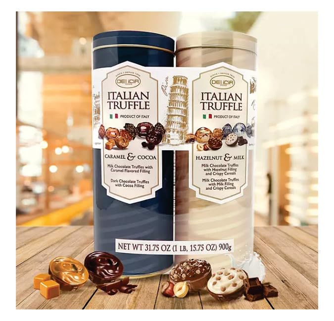 Delicia Fine Italian Chocolate Truffles (2 pk.) Caramel