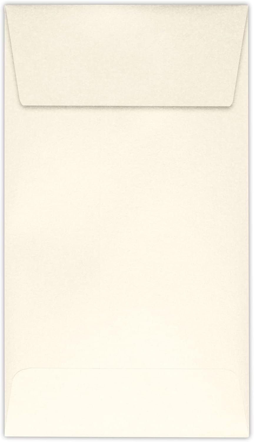 LUXPaper #5 1/2 Coin Envelopes | Peel & Press | 3 1/8" x 5 1/2" | Mandarin Orange | 80lb. Text | 500 Qty