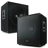 Woofer de 45 cm con filtro de paso bajo para graves profundos y antirresonancia
