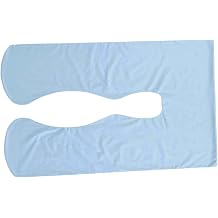 KOMBIUDA 1pc U-Shape Pregnancy Supporter Pillow Case Multi-Functional Arm Body Cushion Cover Washable Sky-Blue Fits Standard Pregnancy Pillows for Comfortable