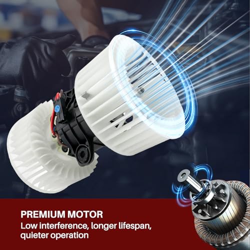 Image of 700279 AC Heater Blower Motor Fan Assembly Fit for BMW 525i 2001-2003 ，528i 2000 530i 2001-2003， 540i 2000-2003 ，m5 2001-2003，x5 2001-2006 64118385558, BM3126104